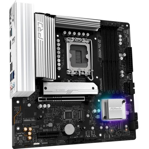 Материнська плата AsRock B860M Pro RS (s1851, Intel B860) купити з перевіркою сумісності: огляд, характеристики, ціна у Києві, Львові, Вінниці, Хмельницькому, Івано-Франківську, Україні | інтернет-магазин TELEMART.UA фото