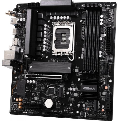 Материнська плата AsRock B860M Pro-A WiFi (s1851, Intel B860) купити з перевіркою сумісності: огляд, характеристики, ціна у Києві, Львові, Вінниці, Хмельницькому, Івано-Франківську, Україні | інтернет-магазин TELEMART.UA фото