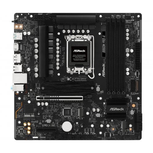 Материнська плата AsRock B860M Pro-A (s1851, Intel B860) купити з перевіркою сумісності: огляд, характеристики, ціна у Києві, Львові, Вінниці, Хмельницькому, Івано-Франківську, Україні | інтернет-магазин TELEMART.UA фото