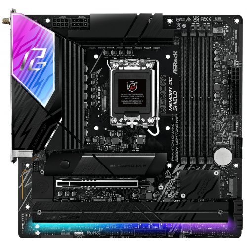 Купить Материнская плата AsRock B860M Lightning WiFi (s1851, Intel B860) с проверкой совместимости: обзор, характеристики, цена в Киеве, Днепре, Одессе, Харькове, Украине | интернет-магазин TELEMART.UA фото