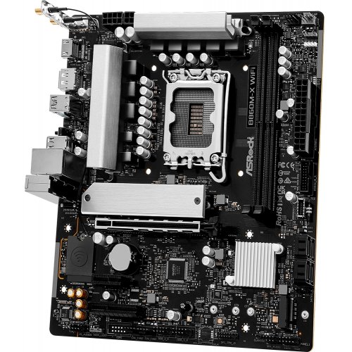 Материнська плата AsRock B860M-X WiFi (s1851, Intel B860) купити з перевіркою сумісності: огляд, характеристики, ціна у Києві, Львові, Вінниці, Хмельницькому, Івано-Франківську, Україні | інтернет-магазин TELEMART.UA фото