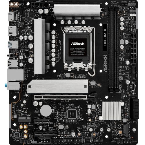 Материнська плата AsRock B860M-X (s1851, Intel B860) купити з перевіркою сумісності: огляд, характеристики, ціна у Києві, Львові, Вінниці, Хмельницькому, Івано-Франківську, Україні | інтернет-магазин TELEMART.UA фото