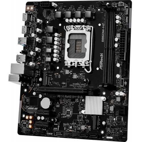 Материнська плата AsRock B860M-H2 (s1851, Intel B860) купити з перевіркою сумісності: огляд, характеристики, ціна у Києві, Львові, Вінниці, Хмельницькому, Івано-Франківську, Україні | інтернет-магазин TELEMART.UA фото