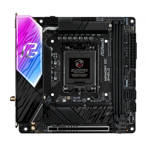 Купить Материнская плата AsRock B860I Lightning WiFi (s1851, Intel B860) с проверкой совместимости: обзор, характеристики, цена в Киеве, Днепре, Одессе, Харькове, Украине | интернет-магазин TELEMART.UA фото