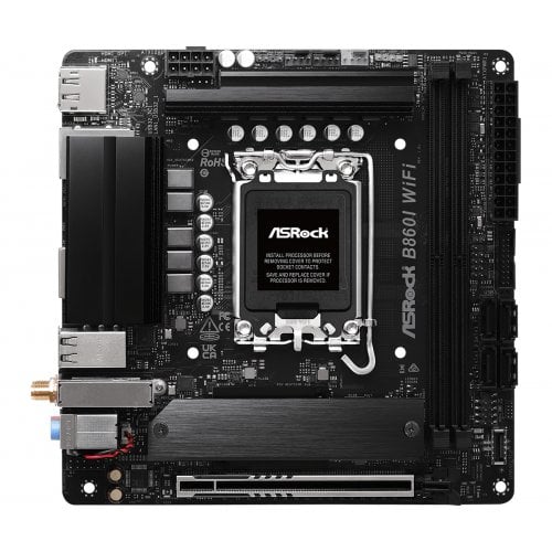 Материнська плата AsRock B860I WiFi (s1851, Intel B860) купити з перевіркою сумісності: огляд, характеристики, ціна у Києві, Львові, Вінниці, Хмельницькому, Івано-Франківську, Україні | інтернет-магазин TELEMART.UA фото