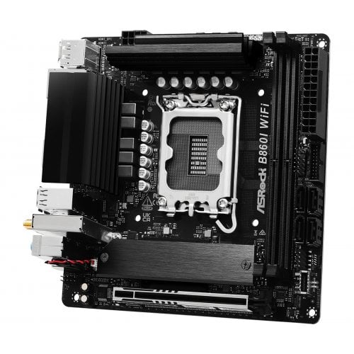 Материнська плата AsRock B860I WiFi (s1851, Intel B860) купити з перевіркою сумісності: огляд, характеристики, ціна у Києві, Львові, Вінниці, Хмельницькому, Івано-Франківську, Україні | інтернет-магазин TELEMART.UA фото