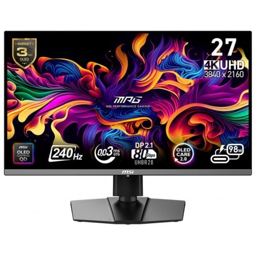 Купити Монітор MSI 26.5" MPG 272URX QD-OLED Black - ціна в Києві, Львові, Вінниці, Хмельницькому, Франківську, Україні | інтернет-магазин TELEMART.UA фото