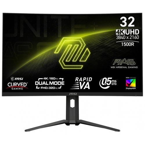 Купити Монітор MSI 31.5" MAG 321CUPDF Black - ціна в Києві, Львові, Вінниці, Хмельницькому, Франківську, Україні | інтернет-магазин TELEMART.UA фото