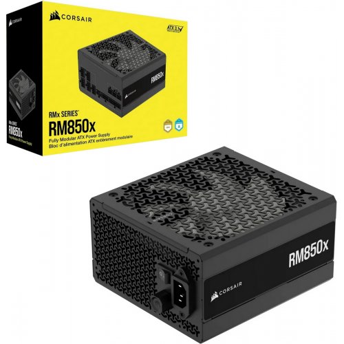 Блок живлення Corsair RM850x 850W (CP-9020270-EU) купити з перевіркою сумісності: огляд, характеристики, ціна у Києві, Львові, Вінниці, Хмельницькому, Івано-Франківську, Україні | інтернет-магазин TELEMART.UA фото