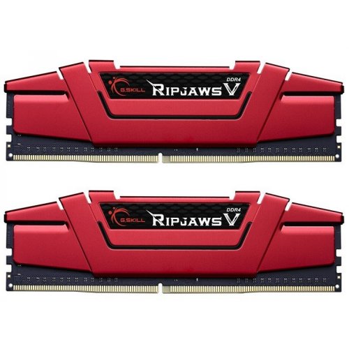 Купить Озу G.Skill DDR4 32GB (2x16GB) 3600Mhz Ripjaws V Red (F4-3600C19D-32GVRB) (Восстановлено продавцом, 729740) с проверкой совместимости: обзор, характеристики, цена в Киеве, Днепре, Одессе, Харькове, Украине | интернет-магазин TELEMART.UA фото