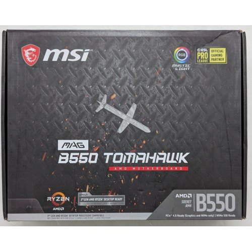 Материнська плата MSI MAG B550 TOMAHAWK (sAM4, AMD B550) (Відновлено продавцем, 729764) купити з перевіркою сумісності: огляд, характеристики, ціна у Києві, Львові, Вінниці, Хмельницькому, Івано-Франківську, Україні | інтернет-магазин TELEMART.UA фото