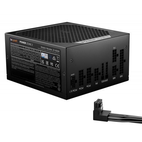 Блок живлення Be Quiet! Power Zone 2 850W (BP007US) купити з перевіркою сумісності: огляд, характеристики, ціна у Києві, Львові, Вінниці, Хмельницькому, Івано-Франківську, Україні | інтернет-магазин TELEMART.UA фото