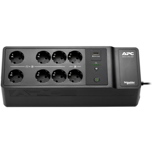 Купити ДБЖ APC Back UPS 500VA Schuko (BE500G2-GR) - ціна в Києві, Львові, Вінниці, Хмельницькому, Франківську, Україні | інтернет-магазин TELEMART.UA фото