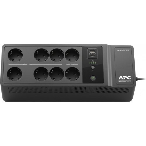 Купити ДБЖ APC Back UPS 850VA Schuko (BE850G2-GR) - ціна в Києві, Львові, Вінниці, Хмельницькому, Франківську, Україні | інтернет-магазин TELEMART.UA фото