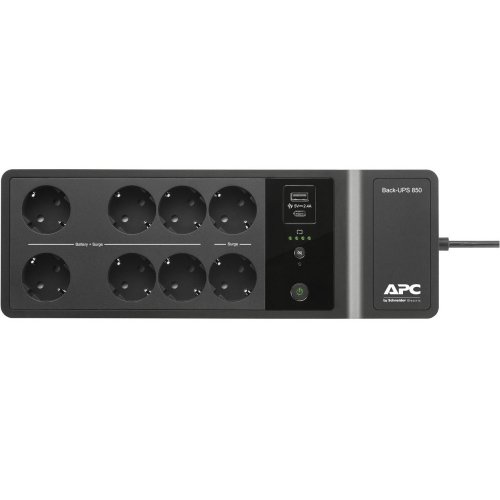 Купити ДБЖ APC Back UPS 850VA Schuko (BE850G2-GR) - ціна в Києві, Львові, Вінниці, Хмельницькому, Франківську, Україні | інтернет-магазин TELEMART.UA фото