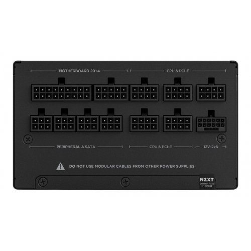 Блок живлення NZXT C1000W ATX 3.1 (PA-0G2BB-EU) Black купити з перевіркою сумісності: огляд, характеристики, ціна у Києві, Львові, Вінниці, Хмельницькому, Івано-Франківську, Україні | інтернет-магазин TELEMART.UA фото