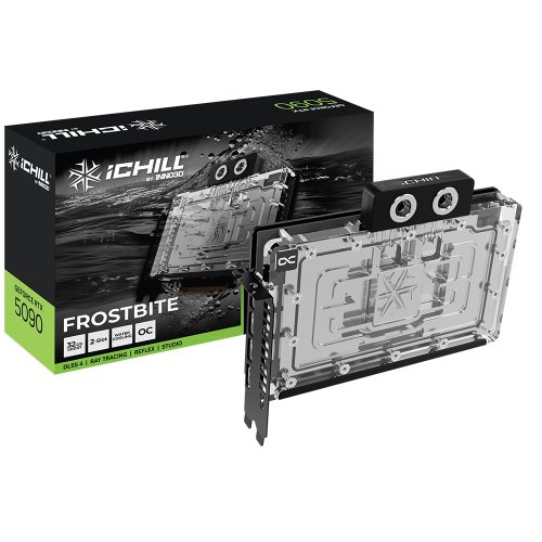 Відеокарта Inno3D GeForce RTX 5090 iCHILL FROSTBITE 32768MB (C50903-32D7X-1759FB) купити з перевіркою сумісності: огляд, характеристики, ціна у Києві, Львові, Вінниці, Хмельницькому, Івано-Франківську, Україні | інтернет-магазин TELEMART.UA фото