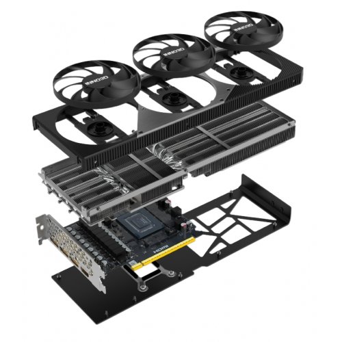 Відеокарта Inno3D GeForce RTX 5070 X3 OC 12288MB (N50703-12D7X-195064L) купити з перевіркою сумісності: огляд, характеристики, ціна у Києві, Львові, Вінниці, Хмельницькому, Івано-Франківську, Україні | інтернет-магазин TELEMART.UA фото