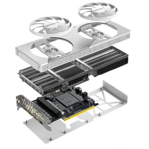 Відеокарта Inno3D GeForce RTX 5070 TWIN X2 OC WHITE 12288MB (N50702-12D7X-195064W) купити з перевіркою сумісності: огляд, характеристики, ціна у Києві, Львові, Вінниці, Хмельницькому, Івано-Франківську, Україні | інтернет-магазин TELEMART.UA фото