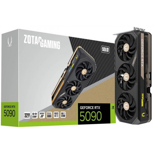 Купить Видеокарта Zotac GeForce RTX 5090 GAMING SOLID 32768MB (ZT-B50900D-10P) с проверкой совместимости: обзор, характеристики, цена в Киеве, Днепре, Одессе, Харькове, Украине | интернет-магазин TELEMART.UA фото