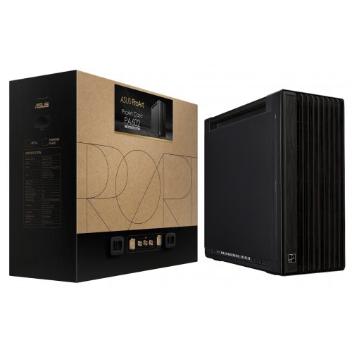 Корпус Asus ProArt PA602 Wood Edition - Metal без БЖ (90DC00J0-B09020) Black купити з перевіркою сумісності: огляд, характеристики, ціна у Києві, Львові, Вінниці, Хмельницькому, Івано-Франківську, Україні | інтернет-магазин TELEMART.UA фото