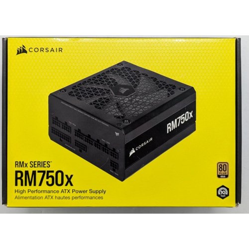 Блок живлення Corsair RM750x 750W (CP-9020199-EU) (Відновлено продавцем, 730248) купити з перевіркою сумісності: огляд, характеристики, ціна у Києві, Львові, Вінниці, Хмельницькому, Івано-Франківську, Україні | інтернет-магазин TELEMART.UA фото