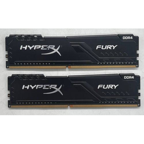 Купить Озу HyperX DDR4 8GB (2x4GB) 2666Mhz Fury Black (HX426C16FB3K2/8) (Восстановлено продавцом, 730252) с проверкой совместимости: обзор, характеристики, цена в Киеве, Днепре, Одессе, Харькове, Украине | интернет-магазин TELEMART.UA фото