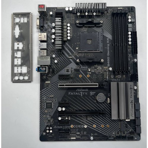 Материнська плата AsRock FATAL1TY B450 Gaming K4 (sAM4, AMD B450) (Відновлено продавцем, 730559) купити з перевіркою сумісності: огляд, характеристики, ціна у Києві, Львові, Вінниці, Хмельницькому, Івано-Франківську, Україні | інтернет-магазин TELEMART.UA фото