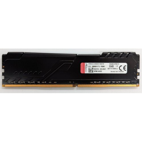 Озп HyperX DDR4 16GB 2666Mhz Fury Black (HX426C16FB3/16) (Відновлено продавцем, 730564) купити з перевіркою сумісності: огляд, характеристики, ціна у Києві, Львові, Вінниці, Хмельницькому, Івано-Франківську, Україні | інтернет-магазин TELEMART.UA фото