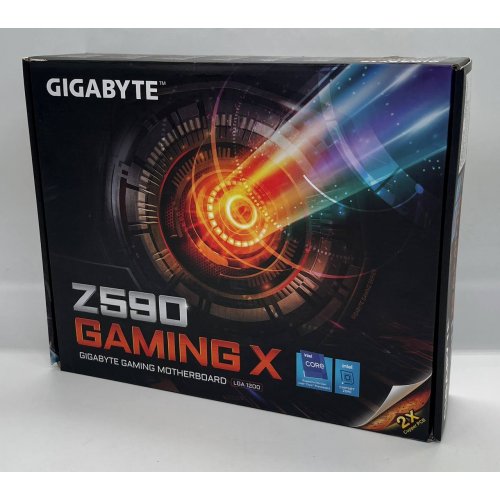 Материнська плата Gigabyte Z590 GAMING X (s1200, Intel Z590) (Відновлено продавцем, 730591) купити з перевіркою сумісності: огляд, характеристики, ціна у Києві, Львові, Вінниці, Хмельницькому, Івано-Франківську, Україні | інтернет-магазин TELEMART.UA фото