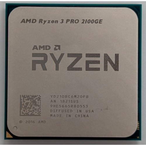 Процесор AMD Ryzen 3 PRO 2100GE 3.2GHz sAM4 Tray (YD210BC6M2OFB) (Відновлено продавцем, 730810) купити з перевіркою сумісності: огляд, характеристики, ціна у Києві, Львові, Вінниці, Хмельницькому, Івано-Франківську, Україні | інтернет-магазин TELEMART.UA фото