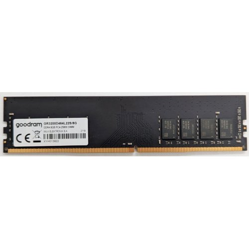 Озп GoodRAM DDR4 8GB 3200Mhz (GR3200D464L22S/8G) (Відновлено продавцем, 730821) купити з перевіркою сумісності: огляд, характеристики, ціна у Києві, Львові, Вінниці, Хмельницькому, Івано-Франківську, Україні | інтернет-магазин TELEMART.UA фото