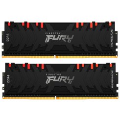 Озп Kingston DDR4 16GB (2x8GB) 3200Mhz FURY Renegade RGB Black (KF432C16RBAK2/16) (Відновлено продавцем, 730826)