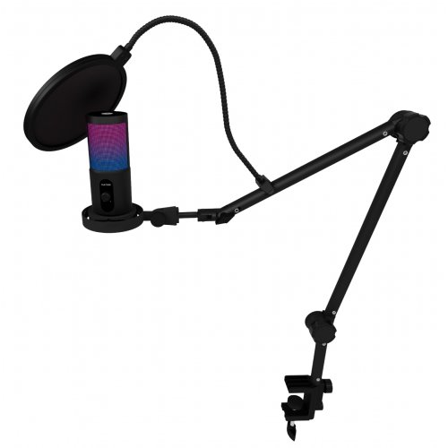 Купити Мікрофон HATOR Signify RGB Pro+ (HTA-516) Black - ціна в Києві, Львові, Вінниці, Хмельницькому, Франківську, Україні | інтернет-магазин TELEMART.UA фото