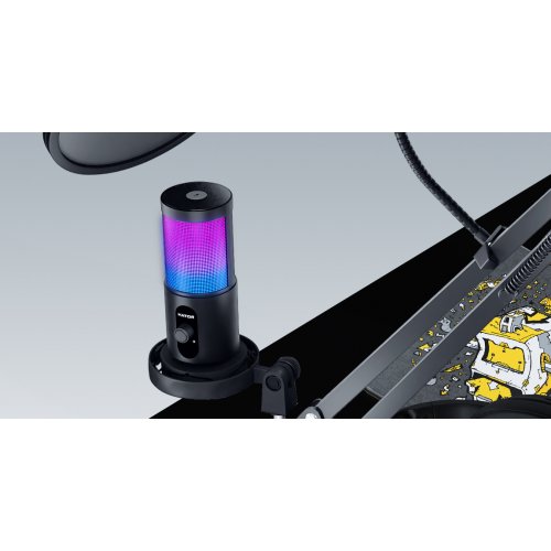 Купити Мікрофон HATOR Signify RGB Pro+ (HTA-516) Black - ціна в Києві, Львові, Вінниці, Хмельницькому, Франківську, Україні | інтернет-магазин TELEMART.UA фото