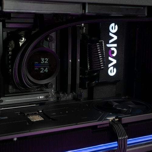 Купити Комп'ютер EVOLVE GamePart Platinum 9B (EVGP-P9BR980X3DN508-D532S1TBKDK) Black/Dark - ціна в Києві, Львові, Вінниці, Хмельницькому, Франківську, Україні | інтернет-магазин TELEMART.UA фото