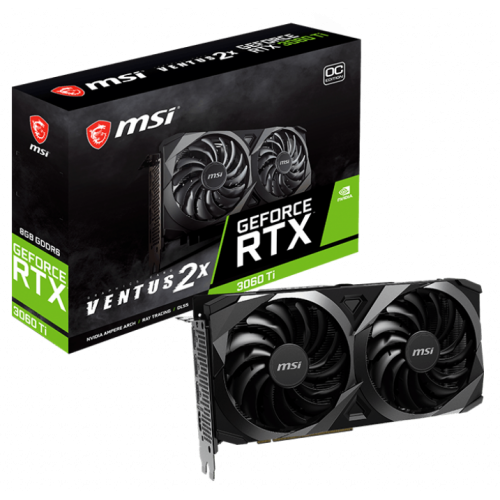 Відеокарта MSI GeForce RTX 3060 Ti VENTUS 2X OC 8192MB (RTX 3060 Ti VENTUS 2X OC) (Відновлено продавцем, 730896) купити з перевіркою сумісності: огляд, характеристики, ціна у Києві, Львові, Вінниці, Хмельницькому, Івано-Франківську, Україні | інтернет-магазин TELEMART.UA фото