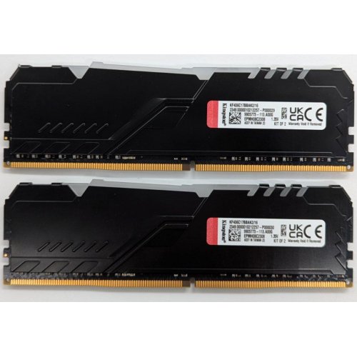 Озп Kingston DDR4 16GB (2x8GB) 3600Mhz FURY Beast RGB Black (KF436C17BB2AK2/16) (Відновлено продавцем, 731095) купити з перевіркою сумісності: огляд, характеристики, ціна у Києві, Львові, Вінниці, Хмельницькому, Івано-Франківську, Україні | інтернет-магазин TELEMART.UA фото