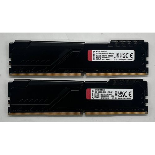 Озп Kingston DDR4 16GB (2x8GB) 3600Mhz FURY Beast Black (KF436C17BBK2/16) (Відновлено продавцем, 731781) купити з перевіркою сумісності: огляд, характеристики, ціна у Києві, Львові, Вінниці, Хмельницькому, Івано-Франківську, Україні | інтернет-магазин TELEMART.UA фото