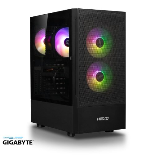 Купити Комп'ютер HEXO Gaming RTX4060 Pro+ (HGP-5600N4060-32S1TBK) Black - ціна в Києві, Львові, Вінниці, Хмельницькому, Франківську, Україні | інтернет-магазин TELEMART.UA фото