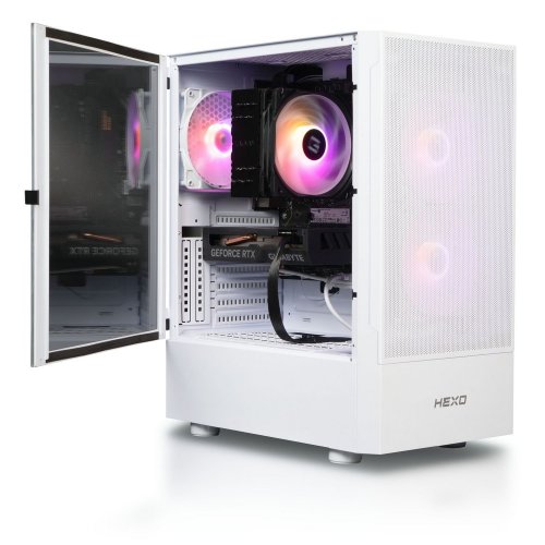 Компьютер HEXO Gaming RTX4060 Pro+ (HGP-5600N4060-32S1TWH) White купить в Украине: Киев, Днепр, Харьков, Одесса  | Низкая цена, отзывы, характеристики от TELEMART фото
