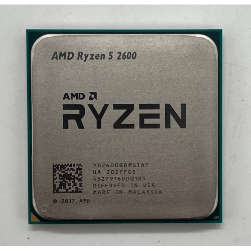 Процесор AMD Ryzen 5 2600 3.4(3.9)GHz 16MB sAM4 Tray (YD2600BBM6IAF) (Відновлено продавцем, 731873) купити з перевіркою сумісності: огляд, характеристики, ціна у Києві, Львові, Вінниці, Хмельницькому, Івано-Франківську, Україні | інтернет-магазин TELEMART.UA фото