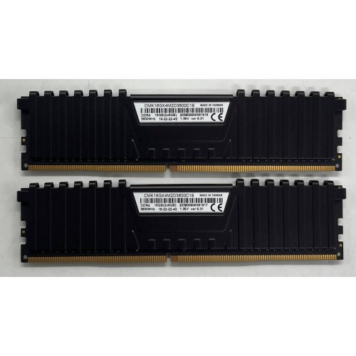 Озп Corsair DDR4 16GB (2x8GB) 3600Mhz Vengeance LPX (CMK16GX4M2D3600C18) (Відновлено продавцем, 731894) купити з перевіркою сумісності: огляд, характеристики, ціна у Києві, Львові, Вінниці, Хмельницькому, Івано-Франківську, Україні | інтернет-магазин TELEMART.UA фото