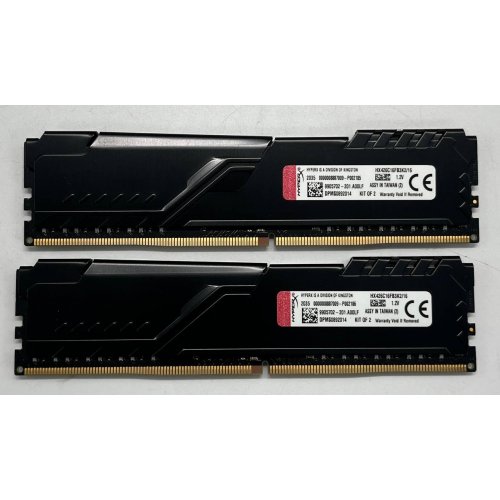 Озп HyperX DDR4 16GB (2x8GB) 2666Mhz Fury Black (HX426C16FB3K2/16) (Відновлено продавцем, 731908) купити з перевіркою сумісності: огляд, характеристики, ціна у Києві, Львові, Вінниці, Хмельницькому, Івано-Франківську, Україні | інтернет-магазин TELEMART.UA фото