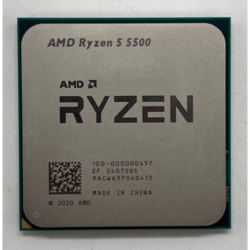 Процесор AMD Ryzen 5 5500 3.6(4.2)GHz 16MB sAM4 Tray (100-000000457) (Відновлено продавцем, 731927) купити з перевіркою сумісності: огляд, характеристики, ціна у Києві, Львові, Вінниці, Хмельницькому, Івано-Франківську, Україні | інтернет-магазин TELEMART.UA фото