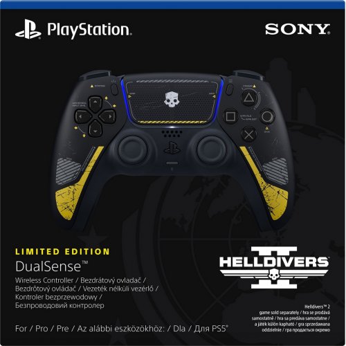 Купити Ігровий маніпулятор Sony DualSense for PS5 Helldivers 2 Limited Edition (1000047305) Black - ціна в Києві, Львові, Вінниці, Хмельницькому, Франківську, Україні | інтернет-магазин TELEMART.UA фото