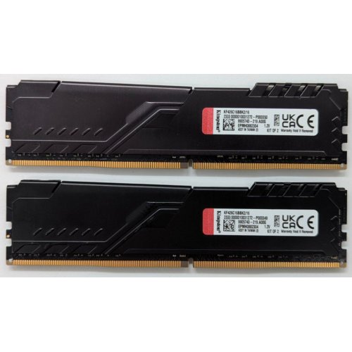 Озп Kingston DDR4 16GB (2x8GB) 2666Mhz FURY Beast Black (KF426C16BBK2/16) (Відновлено продавцем, 732154) купити з перевіркою сумісності: огляд, характеристики, ціна у Києві, Львові, Вінниці, Хмельницькому, Івано-Франківську, Україні | інтернет-магазин TELEMART.UA фото