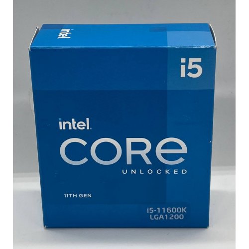 Процесор Intel Core i5-11600K 3.9(4.9)GHz 12MB s1200 Box (BX8070811600K) (Відновлено продавцем, 732220) купити з перевіркою сумісності: огляд, характеристики, ціна у Києві, Львові, Вінниці, Хмельницькому, Івано-Франківську, Україні | інтернет-магазин TELEMART.UA фото