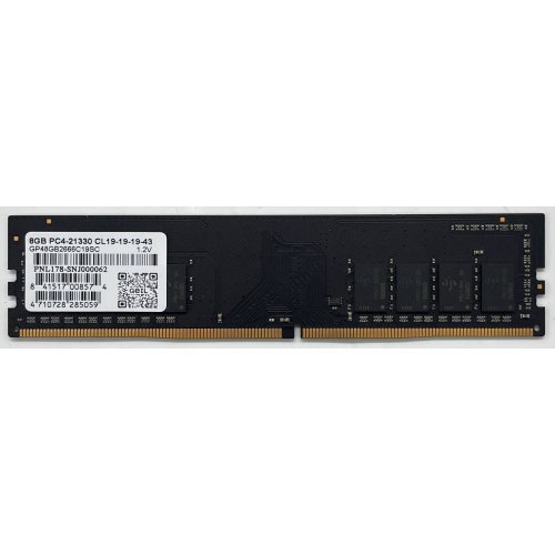 Озп Geil DDR4 8GB 2666Mhz Pristine (GP48GB2666C19SC) (Відновлено продавцем, 732269) купити з перевіркою сумісності: огляд, характеристики, ціна у Києві, Львові, Вінниці, Хмельницькому, Івано-Франківську, Україні | інтернет-магазин TELEMART.UA фото