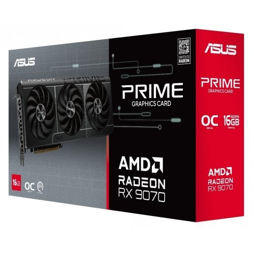 Фото Видеокарта Asus PRIME Radeon RX 9070 OC 16384MB (PRIME-RX9070-O16G)